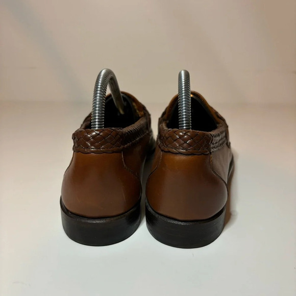 Allen Edmond's Newcomb Leather Slip-On Loafers Men's size 7.5 D made in USA - Picture 7 of 10